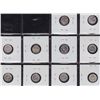 Image 2 : Lot of 10 Five Cent Silvers.
