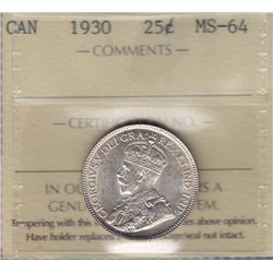 1930 Twenty Five Cent.