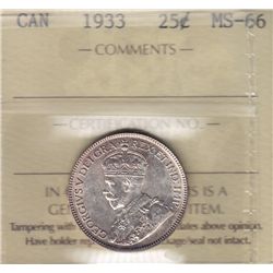 1933 Twenty Five Cent.