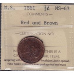 1861 Nova Scotia Half Cent.