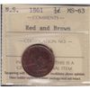 Image 1 : 1861 Nova Scotia Half Cent.