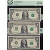 Image 2 : Lot of 18 PCGS Graded Modern Federal Reserve $1 US Banknotes.