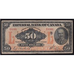 1923 Imperial Bank $50.