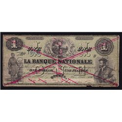 1860 La Banque Nationale $1.