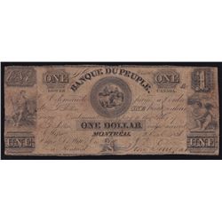 1836 Banque Du Peuple $1.