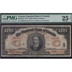 1914 Standard Bank of Canada $100.