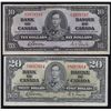 Image 3 : 1937 Bank of Canada $1 - $100 Set.