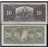 Image 4 : 1937 Bank of Canada $1 - $100 Set.