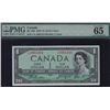 Image 3 : 1954 Bank of Canada $1 Devil's Face Consecutive Pair.