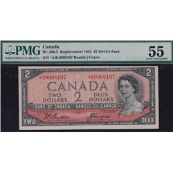 1954 Bank of Canada Devil's Face Replacement $2.