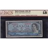 Image 1 : 1954 Bank of Canada $5 & $10 Devil's Face Banknotes.