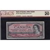 Image 1 : 1954 Bank of Canada $1000 Devil's Face.