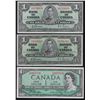 Image 1 : Bank of Canada $1 Lot of Three.