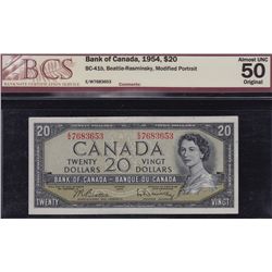 1954 Bank of Canada $20 & 1967 Bank of Canada $1.