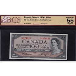 1954 Bank of Canada $100.