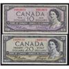 Image 3 : 1954 Bank of Canada $1 - $100 Set.