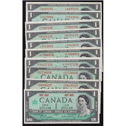 1967 Bank of Canada $1 Complete Prefix Collection