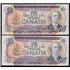 Image 1 : 1971 Bank of Canada $10 Lot of Two.