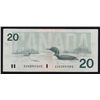 Image 1 : 1991 Bank of Canada $20 "EVH" No Back Plate Number.