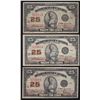 Image 1 : 1923 Dominion of Canada 25 Cents Lot of 3.