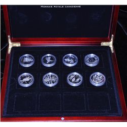 Lot of 8 Proof Silver Dollars.