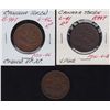 Image 1 : Lot of 3 PEI Colonial Tokens.