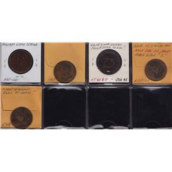 Lot of 5 Lower Canada Tokens.