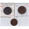 Image 1 : Lot of 3 Colonial Tokens.