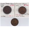 Image 1 : Lot of 3 Colonial Tokens.