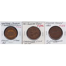 Lot of 3 Breton Tokens.