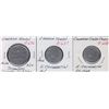 Image 1 : Lot of 3 Post Confederation Tokens.