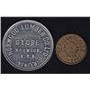 Image 1 : Lot of 2 Newfoundland Trade Tokens.