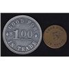 Image 2 : Lot of 2 Newfoundland Trade Tokens.