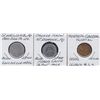 Image 1 : Lot of 3 Quebec Trade Tokens.