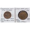 Image 1 : Lot of 2 Ontario Trade Tokens.
