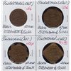 Image 1 : Lot of 4 Ontario Trade Tokens.