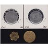 Image 2 : Lot of 4 Ontario Trade Tokens.