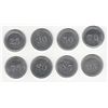 Image 2 : Lot of 8 Aluminum J.A. Marsh Restaurant tokens.