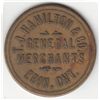 Image 13 : Lot of 8 T.J. Hamilton & Co. Erin, Ont. Due Bill Tokens.