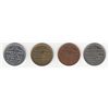 Image 1 : Lot of 4 McColl Listed Tokens.
