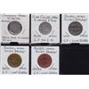 Image 1 : Lot of 5 Manitoba Trade Tokens.