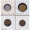 Image 2 : Lot of 4 Manitoba Trade Tokens.