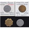 Image 1 : Lot of 4 Manitoba Trade Tokens.