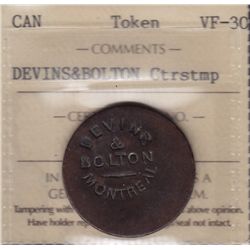 Devins & Boulton Countermarked Token.