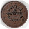 Image 3 : Lot of 4 Devins & Bolton Countermarked USA Large Cents.
