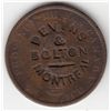 Image 1 : Lot of 3 Devins & Bolton Countermarked Canadian Tokens.