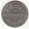 Numismatist Card.