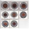 Image 1 : Lot of 8 Encased Coins.