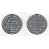 Image 1 : Lot of 2 Hamilton Stamp & Stencil Advertising Checks.