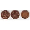 Image 2 : Lot of 3 Hamilton Stamp & Stencil Advertising Medals.